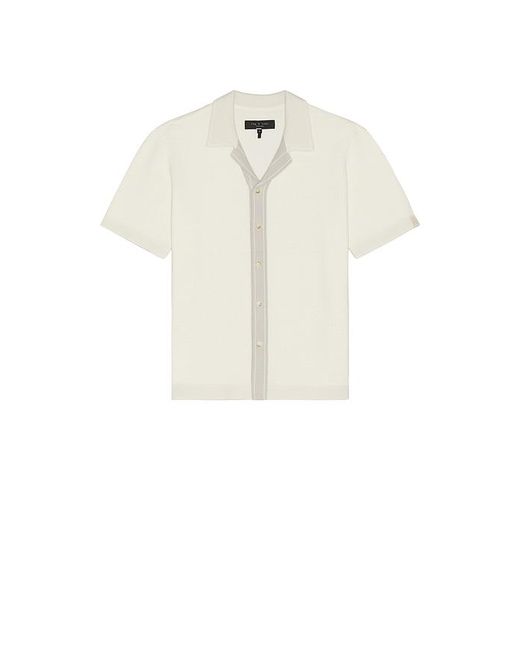 Rag & Bone Blocked Harvey Camp Shirt in White für Herren