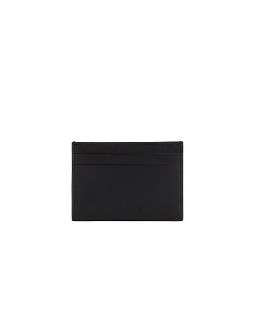 Off-White c/o Virgil Abloh Black Jitney Quote Card Case for men