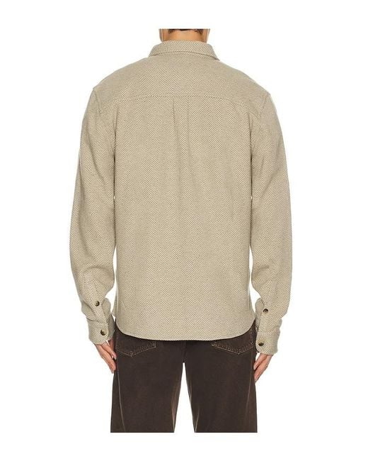 Marine Layer Natural Pacifica Stretch Twill Overshirt for men