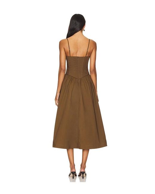 Camila Coelho Natural Moroccan Midi Dress
