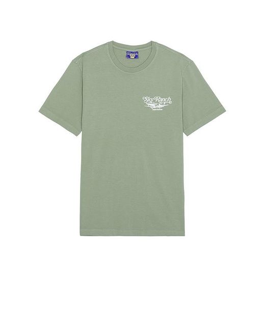 Coney Island Picnic Green Sky Ranch Garment Dyed Tee for men
