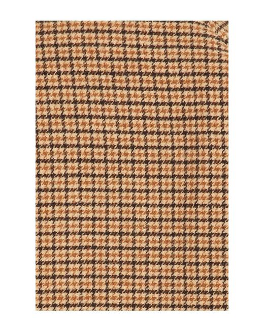 Central Park West Brown Plaid Bomber Jacket for men
