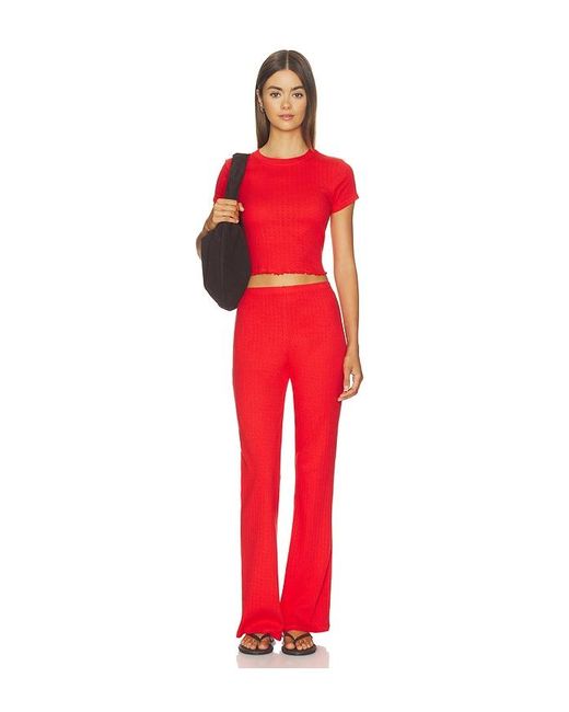 WellBeing + BeingWell Red Shaw Pant