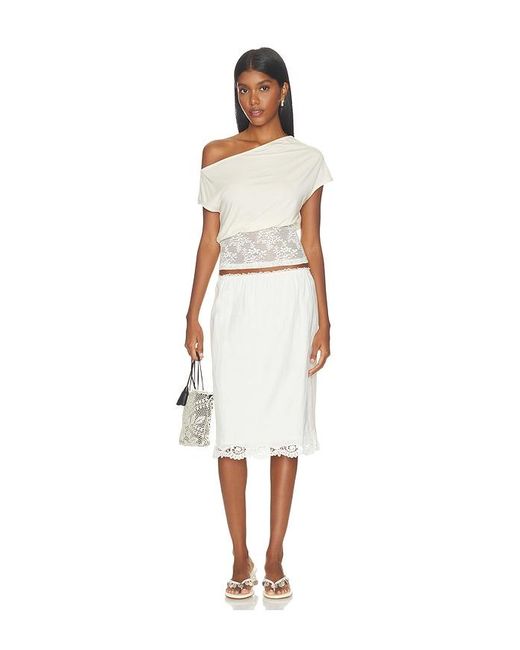Lioness White Etoile Off Shoulder Top