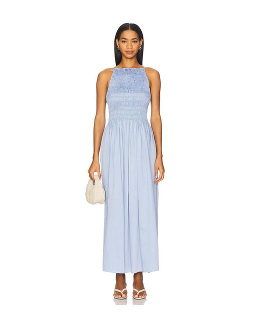 Faithfull The Brand White Maxikleid Laia