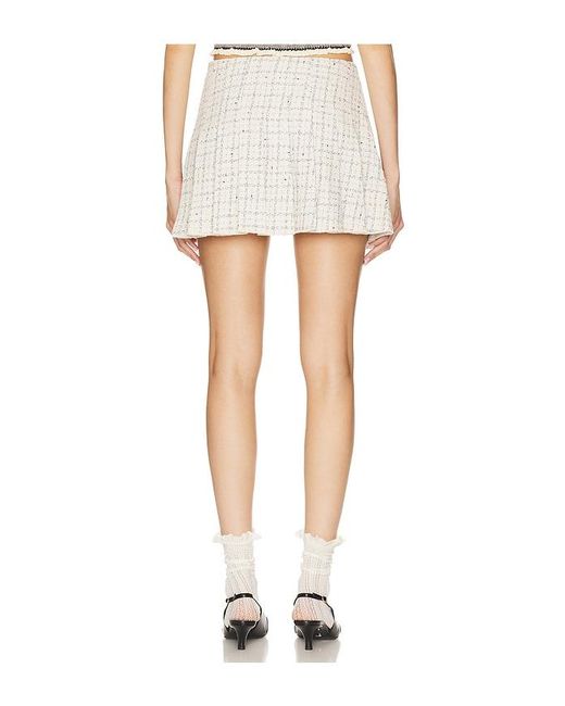 Astr White Zoela Skirt