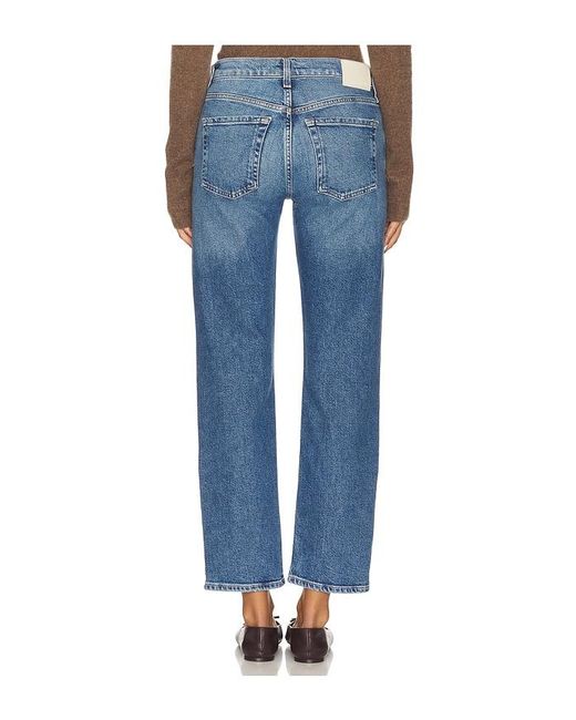 Citizens of Humanity Blue Anissa Low Rise Straight Jeans