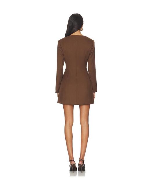 Astr Brown Kassandre Dress