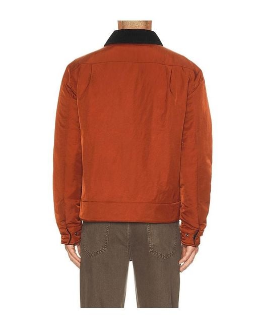 Fred Perry Brown Nylon Caban Jacket for men