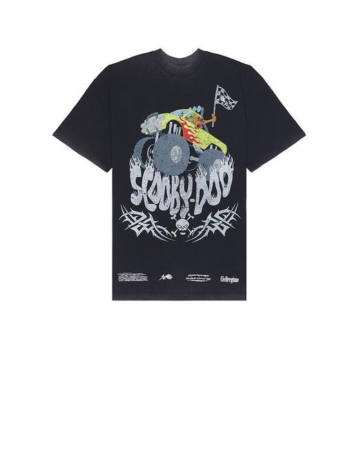 Civil Regime Blue Scooby's Monster Rally American Classic Oversized Tee for men