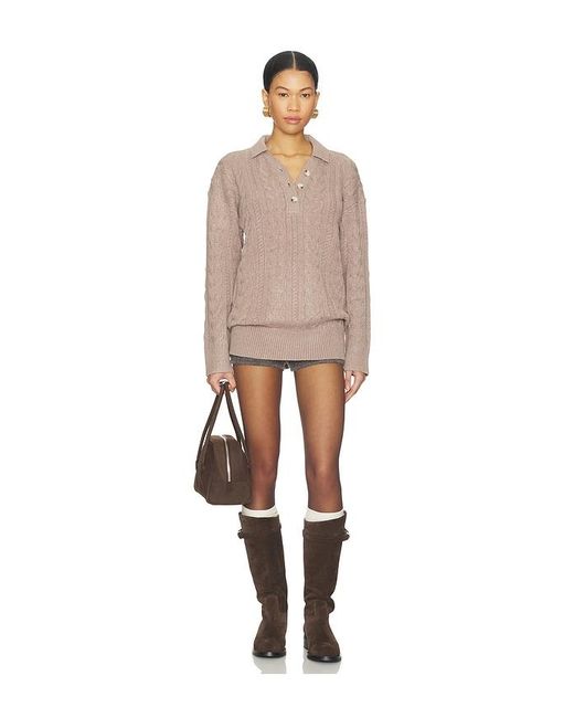 ALL THE WAYS Natural Heather Sweater