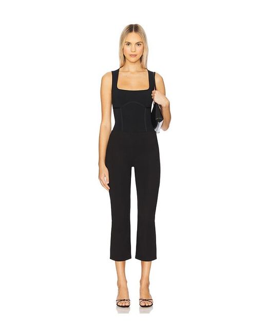 Fleur du Mal Black Organic Cotton Tank Bodysuit