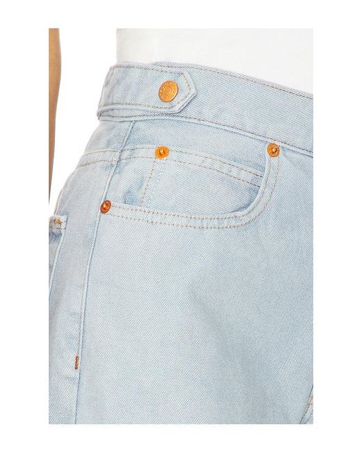 SLVRLAKE Denim Blue Cassie Wide Leg Jeans