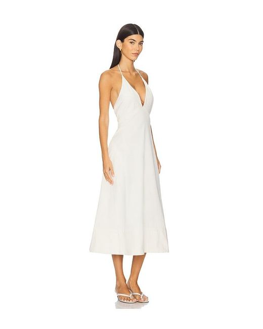 L'academie White 'Academie Emi Midi Dress