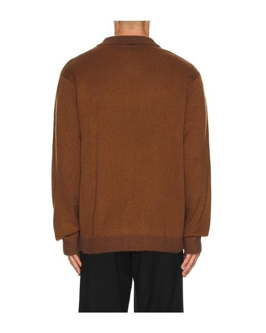 PULL PATTERSON en Brown Huf pour homme
