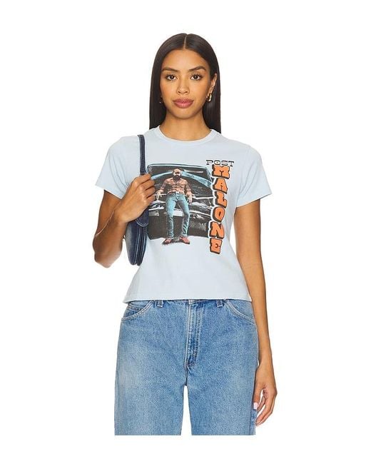 Daydreamer Blue T-Shirt Mit Motiv Posty
