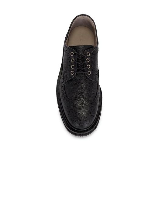 AllSaints Black Escher Brogue Shoe for men