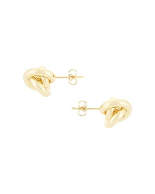Shashi Metallic Knot Stud Earrings