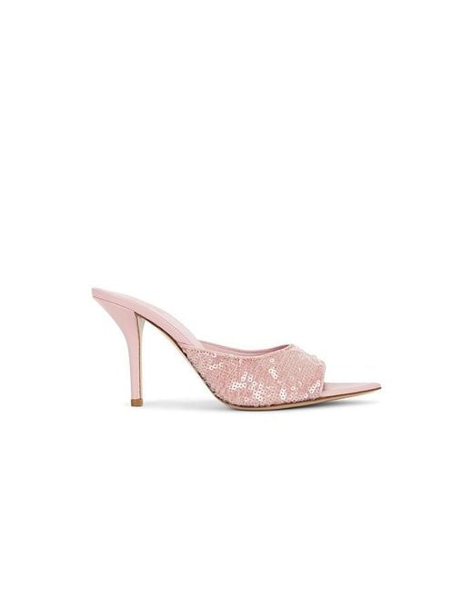 Gia Borghini Pink Perni04 Paillettes Heel