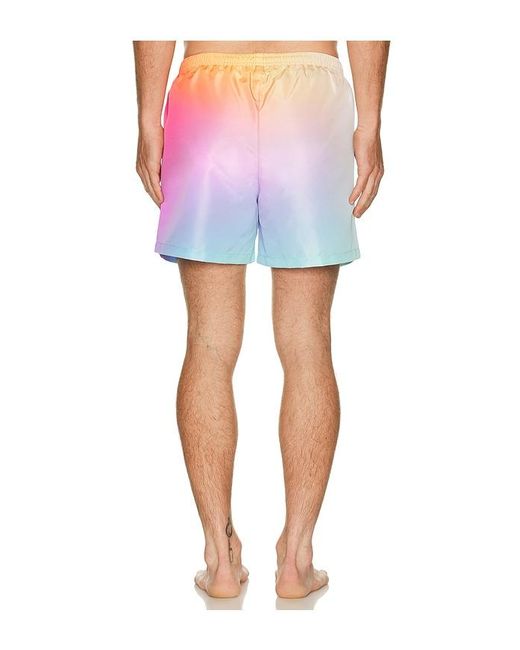 Casablanca Pink Gradient Printed Swim Shorts for men