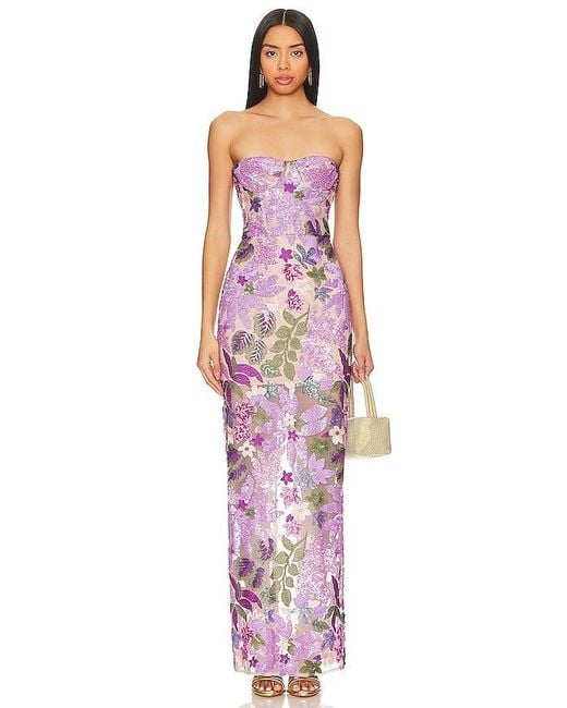 Bronx and Banco Multicolor Dahlia Gown
