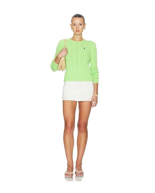Polo Ralph Lauren Green Julianna Long Sleeve Pullover