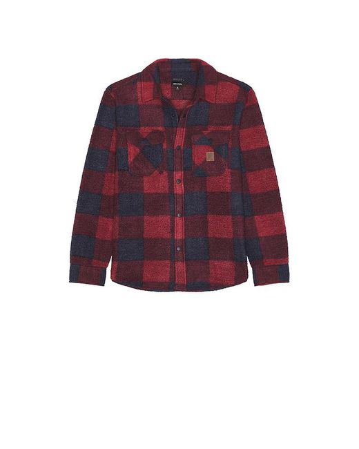 Brixton Red Bowery Arctic Stretch Fleece Shirt for men