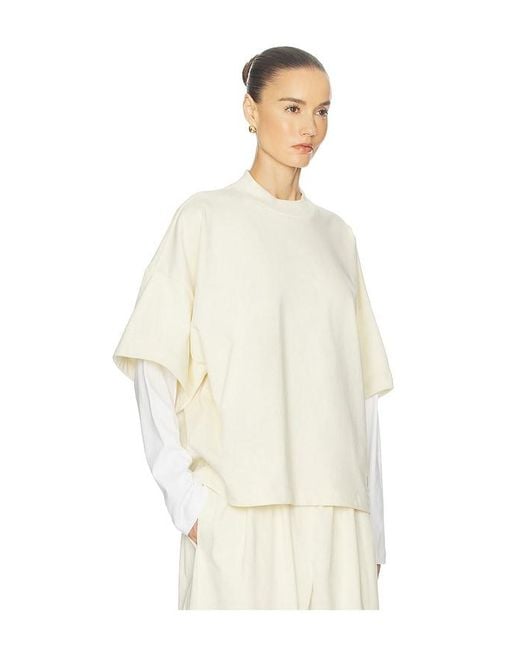 Helsa Natural Double Sleeve Tee