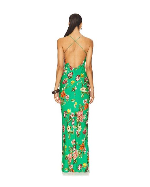 Alice + Olivia Green Loma Maxi Dress