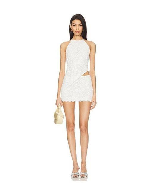 Lovers + Friends White Brianna Top