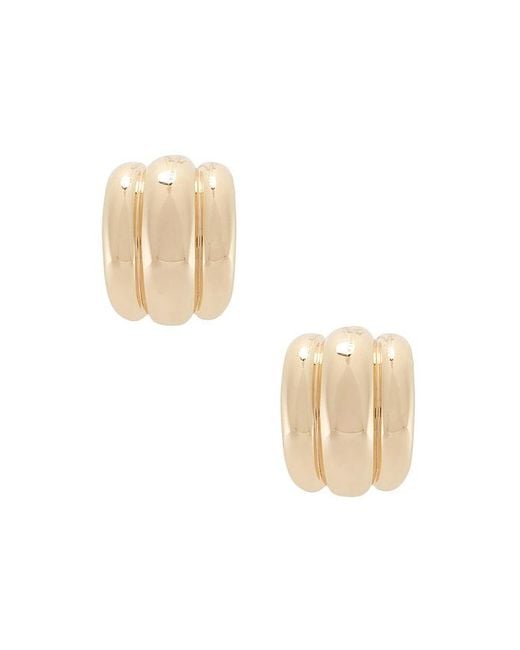 Lili Claspe White Elsa Shield Earrings