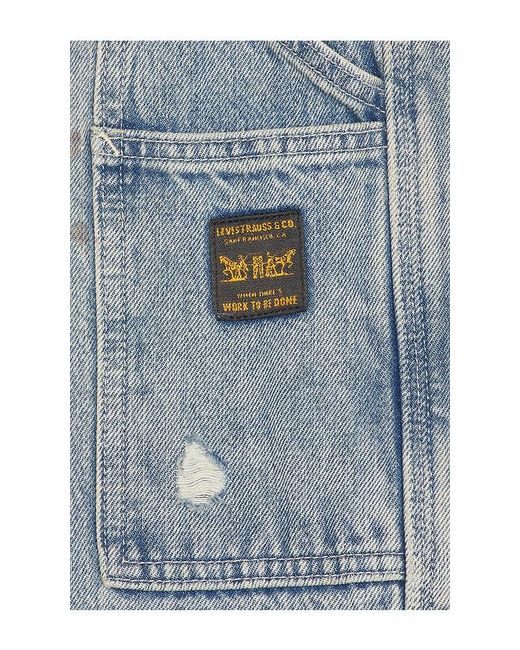 Levi's Blue 568 Loose Straight Double Knee Jeans for men