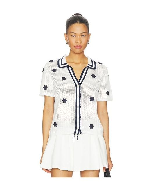 The Upside White Piazza Koa Knit Top