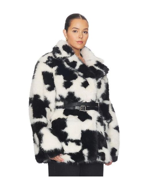 AFRM Black Livingston Faux Fur Jacket