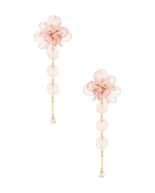 Lovers + Friends White Clara Earrings
