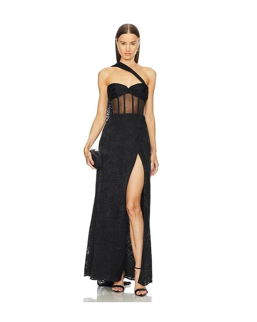 Michael Costello Black X Revolve Cecilia Gown