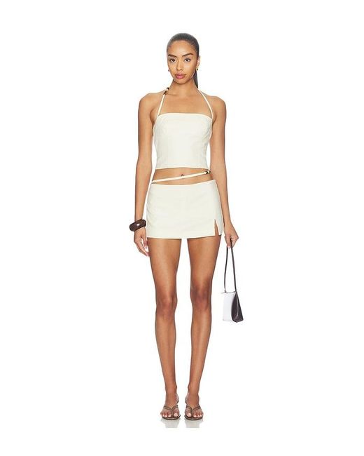 L'academie White 'Academie Kora Linen Top