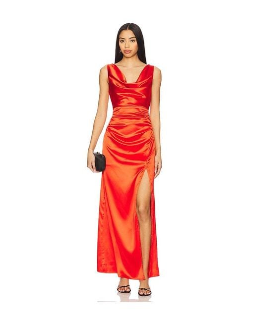 Line & Dot Red Melissa Dress