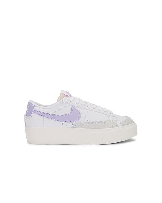 Nike White Blazer Low Platform Sneaker