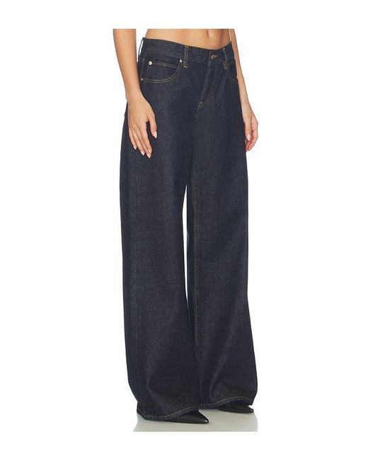 FRAME Blue X Alexandra Leclerc The Leo Low Rise Baggy Jean