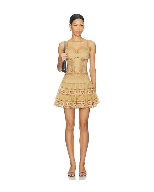 Charo Ruiz Natural Bustier Top Poppy