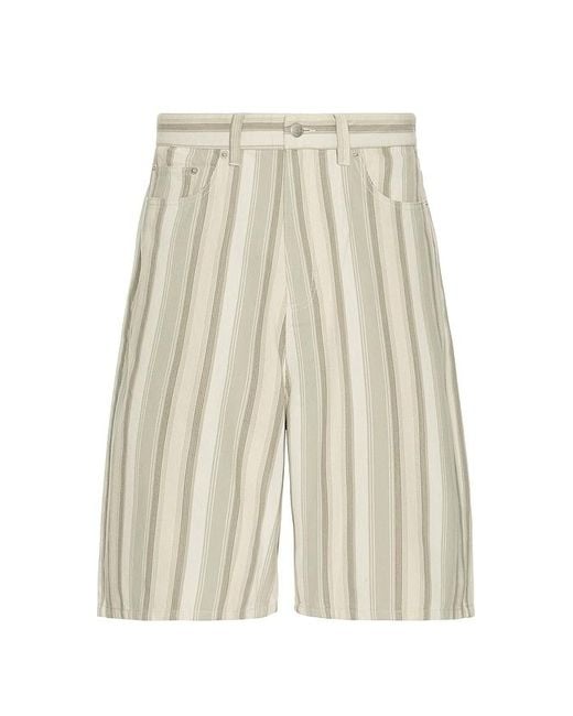 Obey Baggy Shorts Aus Denim Baja Stripe in Natural für Herren