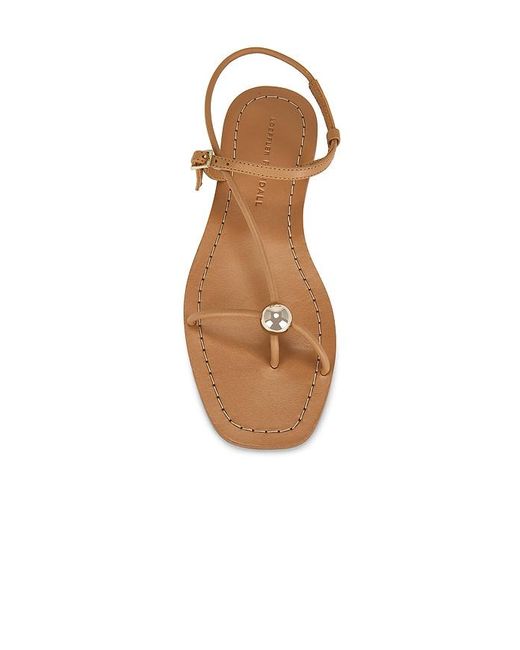 Loeffler Randall Natural Lara Strappy Flat Sandal