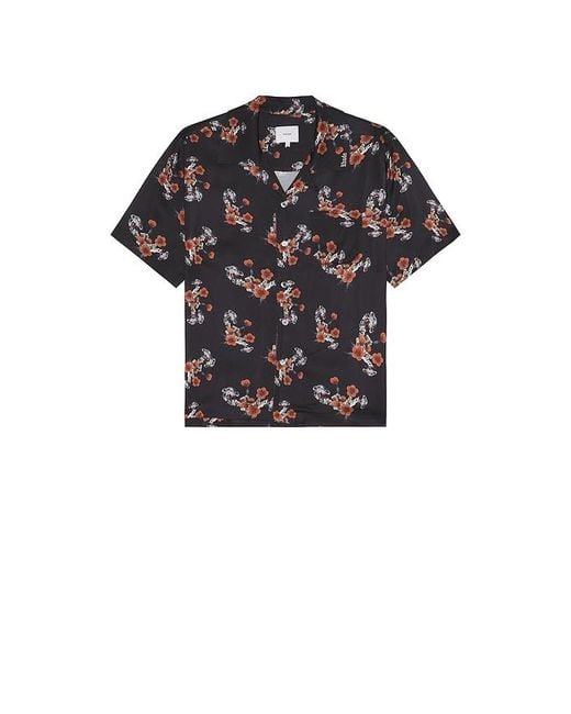 Rhude Black Turbo Floral Button-Up Shirt for men