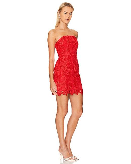MILLY Red MINIKLEID ROJA LACE