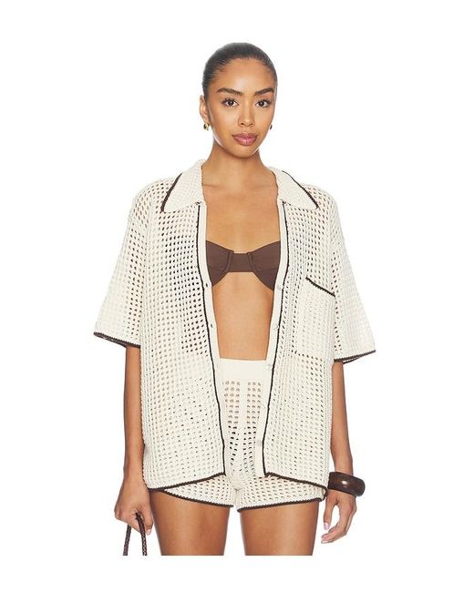 LSPACE White X Salty Blonde Scout Shirt