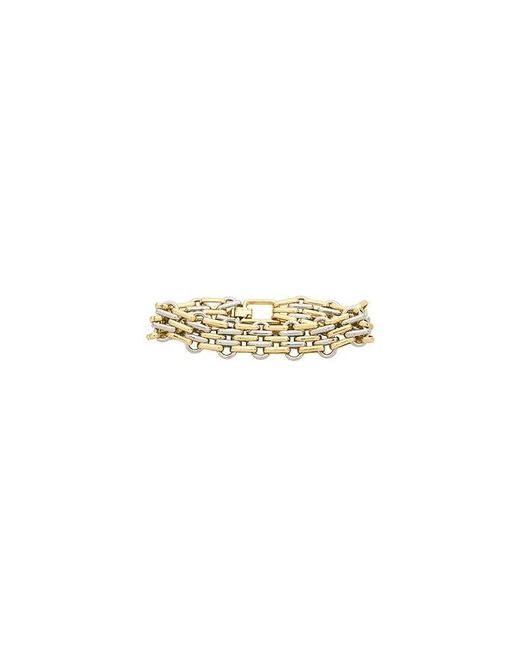 BaubleBar Multicolor Mixed Metal Link Bracelet