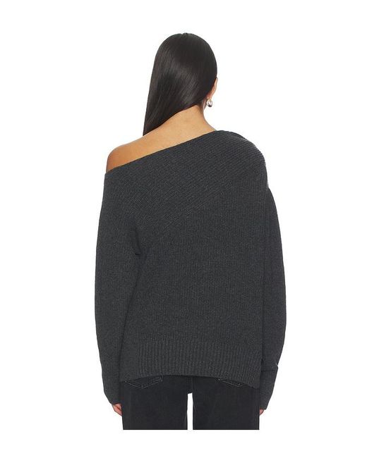 Brochu Walker Black Hart Off Shoulder Pullover
