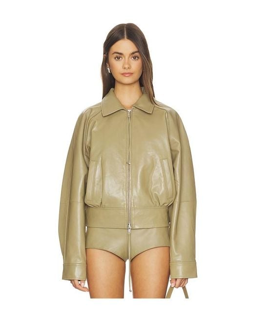 retroféte Natural Mariel Leather Jacket