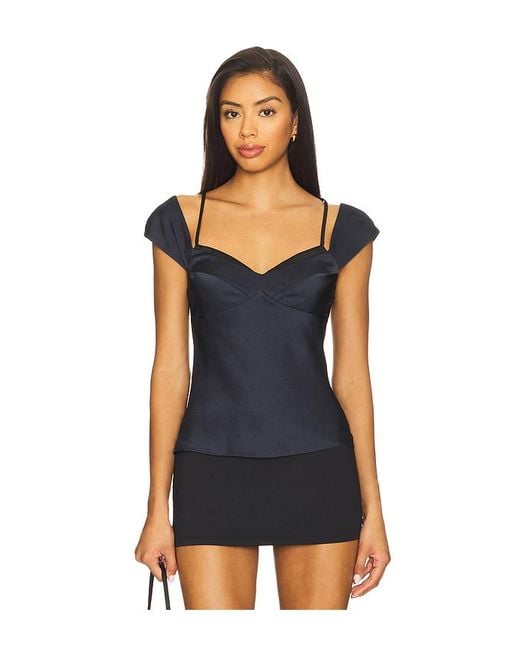 Theory Blue Peek Cami Top